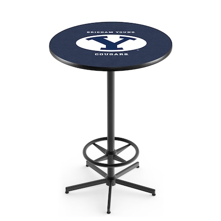Holland Bar Stool Co 42" Black Brigham Young Pub Table L216B4228BrigYn
